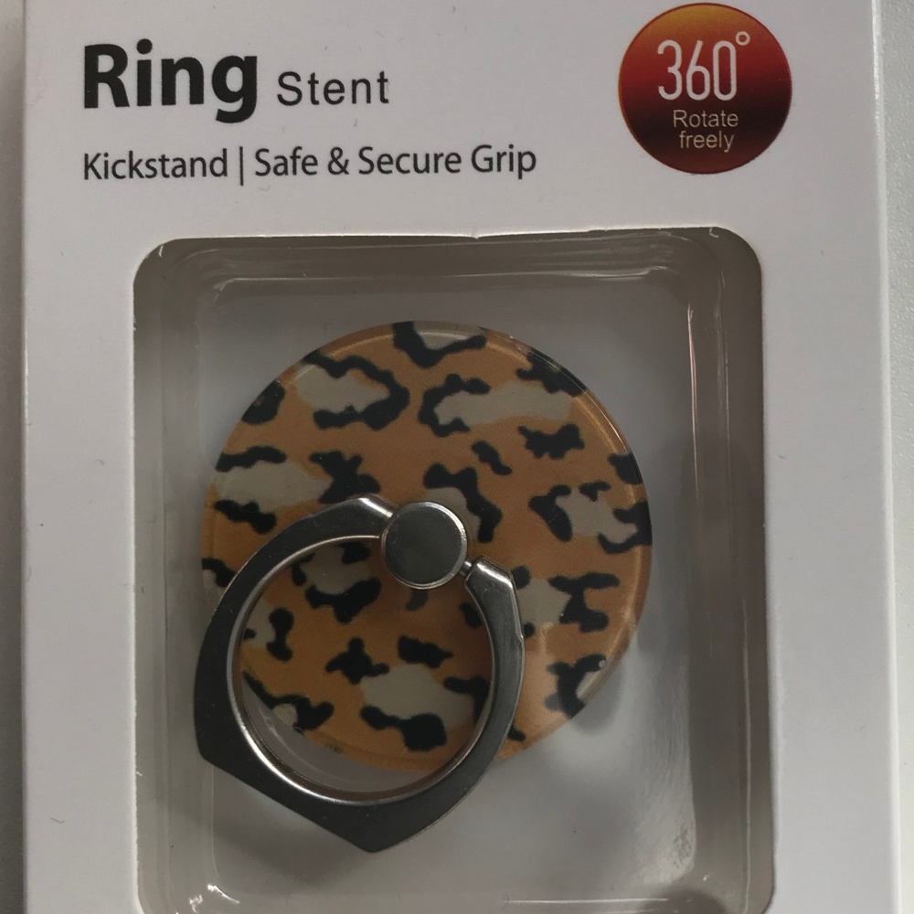 Phone Accessory Leopard Ring Kickstand